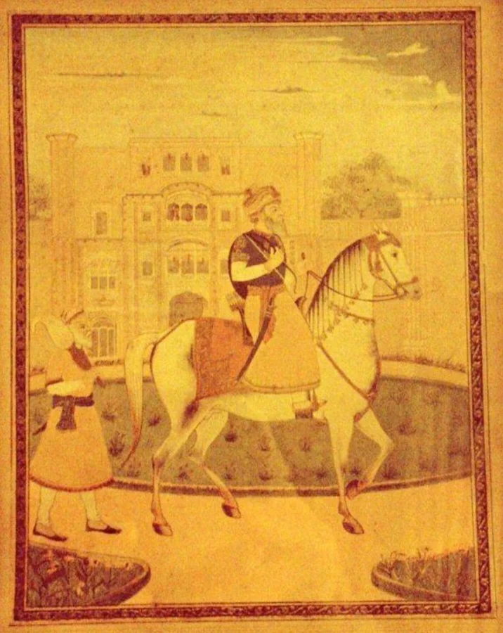 Jassa Singh Ahluwalia — equestrian painting